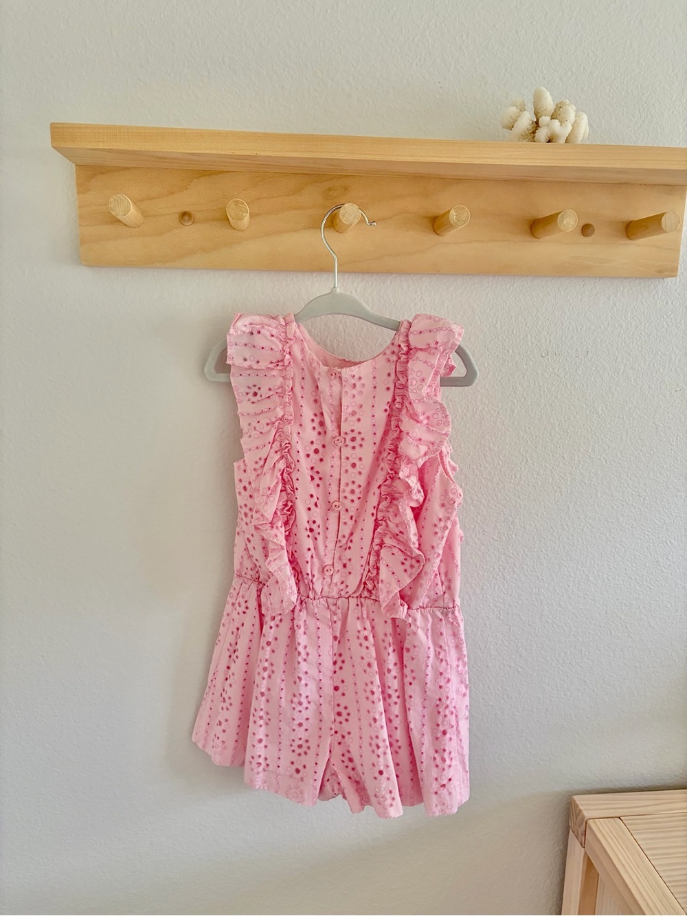 Zara Pink Ruffle Romper - Picture 6 of 6